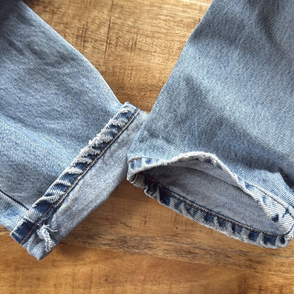 Vintage straight leg Kirkland signature soft faded blue jeans size 4/6 - Picture 7 of 15